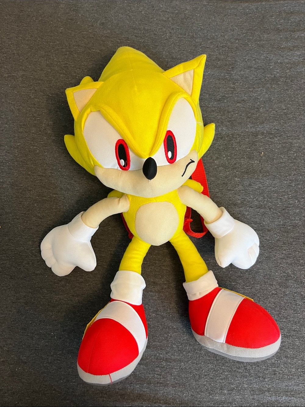 Gold sonic the hedgehog push backpack